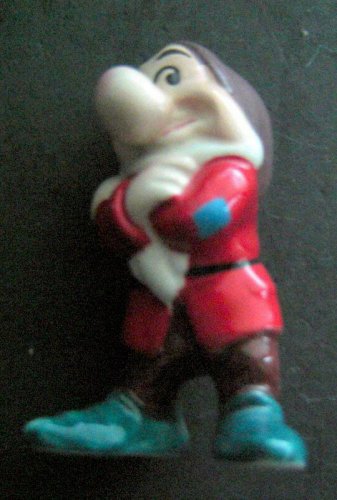 Walt DISNEY Snow White GRUMPY Dwarf Glossy Porcelain 2 1/2" Figure JAPAN