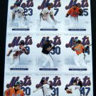 2004 Fleer NY METS 9 Baseball Card Uncut Sheet New York Post Exclusive Piazza +
