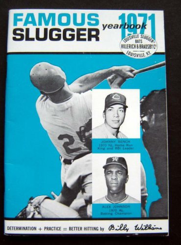 1971 Famous Slugger Yearbook Better Hitting by Billy Williams Bench Johnson Cvr