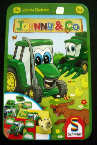 JOHN DEERE Johnny & Co GAME in Tin by Schmidt Ages 3+ 2-4 Players