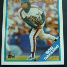 1988 Topps BASEBALL Card # 685 Sports Shots 2 Pocket Folder NY METS Ron DARLING