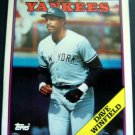 1988 Topps BASEBALL Card # 510 2 Pocket Folder NY YANKEES Dave WINFIELD