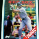 1988 Topps BASEBALL Card # 470 2 Pocket Folder Boston RED SOX Dwight EVANS
