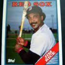 1988 Topps BASEBALL Card #  675 2 Pocket Folder Boston RED SOX Jim RICE