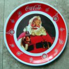 COCA COLA Red & White Christmas PLATE with SANTA by Gibson 10 1/2"