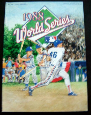 1988 World Series Baseball Program Oakland ATHLETICS vs Los Angeles DODGERS