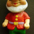Walt DISNEY Snow White Dwarf DOC Rubber Squeaker Figure 5" Tall Hong Kong