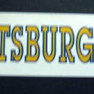 University of PITTSBURGH Pitt Panthers Bumper Sticker NCAA Tag Express 11"