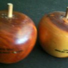 Vintage WOOD Salt Pepper SHAKERS Land's End Bailey Island MAINE