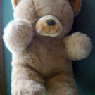 1968 America WEGO Sitting Soft Brown Teddy BEAR 13" tall 6088-MA Thailand