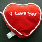 BABW Build A Bear Workshop Soft Red Valentines Heart I Love You & Hidden Pocket