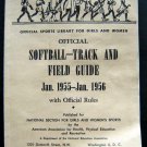 1955 - 56 Softball - Track and Field Guide Booklet Official Rules Girls Women