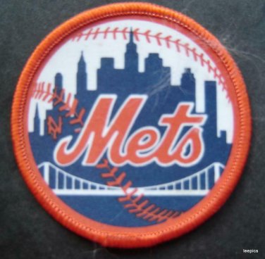 New York Mets Baseball Round Cloth PATCH 2" Diameter