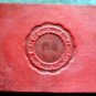 Vintage Carthage College Illinois 1910 Leather Seal Patch 2 1/2" by 2"