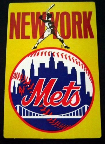 Vintage 1974 Fleer New York METS Baseball Big Sign Cardboard 7 3/4" x 11 1/2"