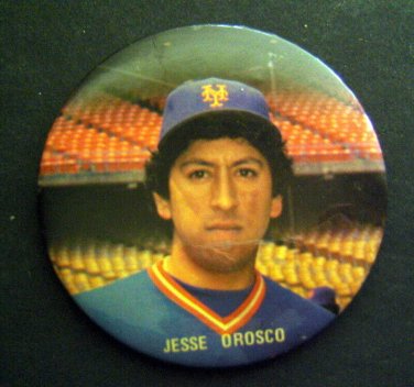 Jesse OROSCO New York METS Baseball PIN 3 1/2" 1980's
