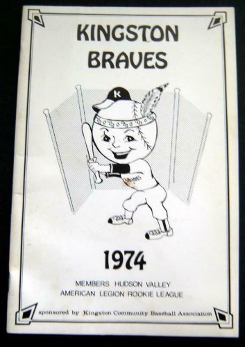 1974 KINGSTON BRAVES Minor League Program Booklet Hudson Valley NY Rookie League