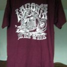 2016 LACONIA NH BIKER Week Maroon Tee T SHIRT Size Large NWT Hot Leathers