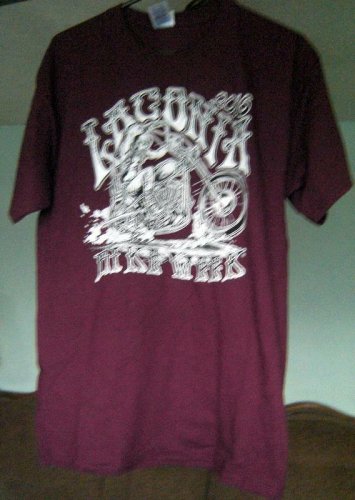 2016 LACONIA NH BIKER Week Maroon Tee T SHIRT Size Large NWT Hot Leathers