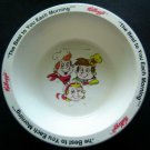 KELLOGG'S Rice Krispies Snap Crackle Pop Advertising Plastic Cereal BOWL Dish