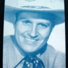 Arcade Exhibit Card 1960s Western Actor Gene AUTRY Close Up Fac. Autograph