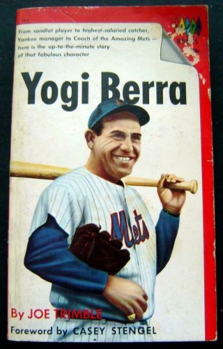 YOGI BERRA Baseball BOOK Mets Uniform Cover 1965 Tempo by Joe Trimble