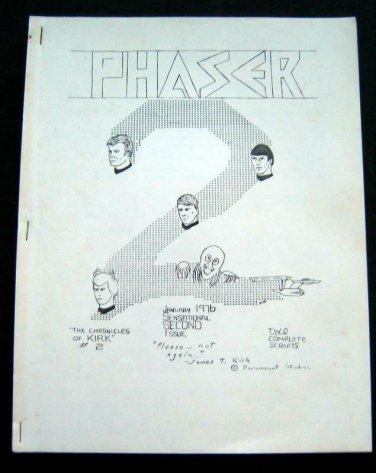 STAR TREK 2nd Issue PHASER Fanzine 1976 Two Original Scripts The Ritual