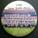 Vintage 1988 New York Mets Baseball PIN with Team Picture 3 1/2"  Diameter