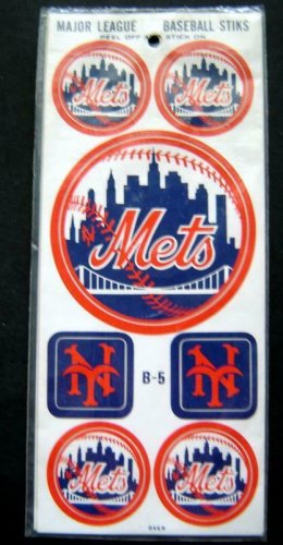 New York METS Major League Baseball Stiks STICKERS Sheet B-5