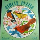Vintage 1967 Circle Inlaid BIRDS PUZZLE Saalfield Publishing 7-11 Years 10 x 12