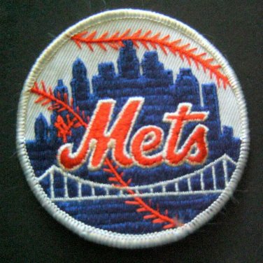 New York Mets Baseball Round Cloth PATCH 3" Diameter