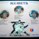 1976 New York METS Baseball Plastic Pink PLACEMAT Kranepool Kingman & Torre