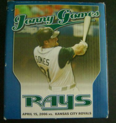 2006 Jonny GOMES Tampa Bay DEVIL RAYS in Box Stadium Promo 4/15/06 vs KC Royals