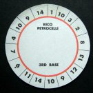 Cadaco All-Star Baseball Game Disk Rico PETROCELLI 3rd Base