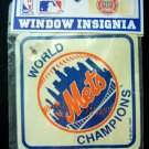 New York METS World Champions Baseball Window INSIGNIA Suction Cup 1987 MIP 5"