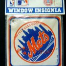 New York METS Baseball Window INSIGNIA with Suction Cup 1989 MIP 5" Square