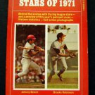 Baseball Stars of 1971 BOOK Bench B Robinson Cover Mays Yaz Clemente Aaron