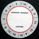 Cadaco All-Star Baseball Game Disk Disc Thurman MUNSON Catcher Light Lettering