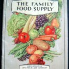 1934 The Family FOOD Supply Booklet Metropolitan Life Insurance Co