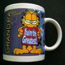 GARFIELD the Cat GRANDPA You're the Greatest Ceramic Mug Cup 3 1/2"  1997 Giftco