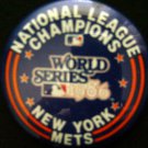 New York METS 1986 World Series National League Champs Baseball PIN  2 1/4"