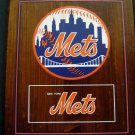 NY METS Skyline Logo 10 1/2" by 13" by 3/4" Wood PLAQUE