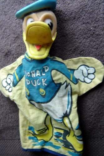 Vintage DONALD DUCK Hand Puppet by GUND Walt Disney Prod