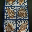 Seashells CLOTH Tapestry Decor Wall Hanging 18" by 10 1/2"