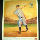 1989 CITGO Baseball Advertising POSTER Lou GEHRIG NY YANKEES 10" x 12"