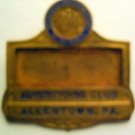 Associated Advertising Clubs of the World Allentown Pa. Name BADGE PIN Metal 2"