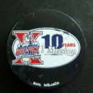 AHL Hockey Puck Hartford Wolf Pack 1997-2007 10 Years 1 Mission InglasCo