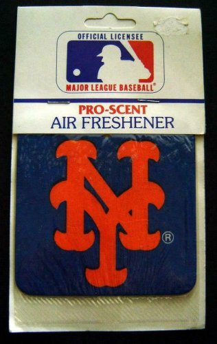 New York METS NY Logo Baseball Pro Scent AIR FRESHENER Sealed in Package 3 3/4"