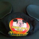 Vintage DISNEY WORLD on ICE Mickey Mouse Club Black EARS Hat Cap