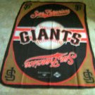 San Francisco GIANTS Baseball Throw BLANKET 42" x 60" BD&A Soft Polyester